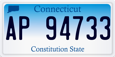 CT license plate AP94733