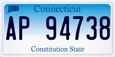 CT license plate AP94738