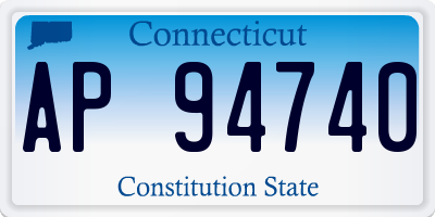 CT license plate AP94740