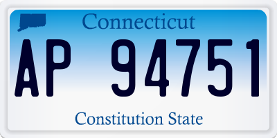 CT license plate AP94751