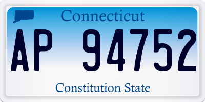 CT license plate AP94752