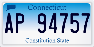 CT license plate AP94757