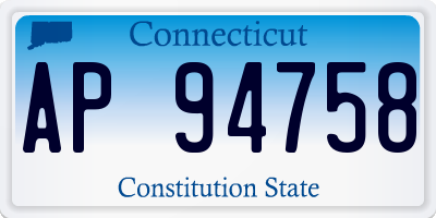 CT license plate AP94758