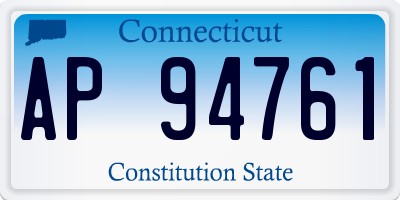 CT license plate AP94761