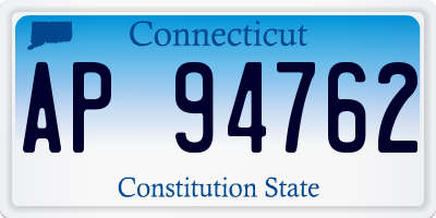 CT license plate AP94762