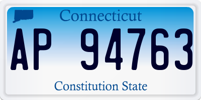 CT license plate AP94763