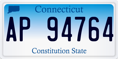 CT license plate AP94764