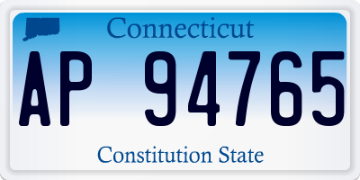 CT license plate AP94765