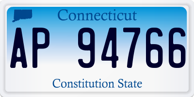 CT license plate AP94766