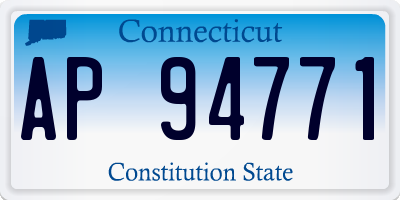 CT license plate AP94771