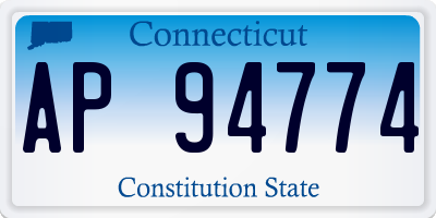 CT license plate AP94774