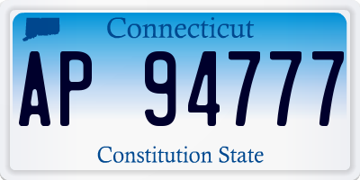 CT license plate AP94777