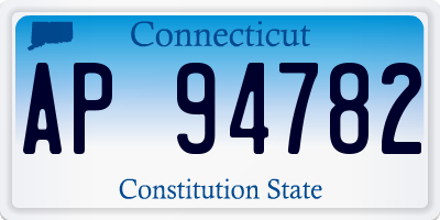 CT license plate AP94782