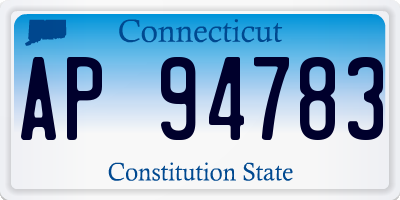 CT license plate AP94783