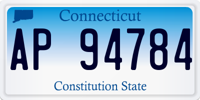 CT license plate AP94784