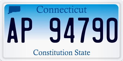 CT license plate AP94790