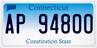 CT license plate AP94800