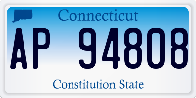 CT license plate AP94808