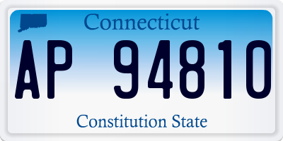 CT license plate AP94810