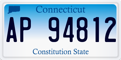 CT license plate AP94812