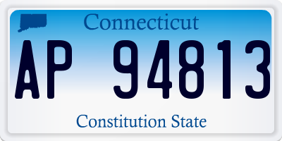 CT license plate AP94813