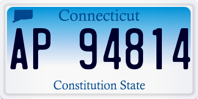 CT license plate AP94814