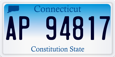 CT license plate AP94817