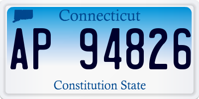 CT license plate AP94826