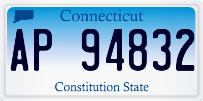CT license plate AP94832