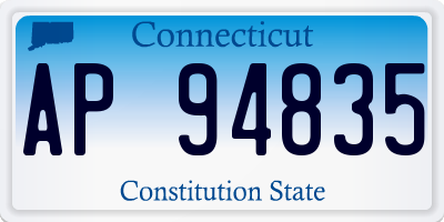 CT license plate AP94835