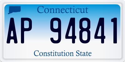 CT license plate AP94841