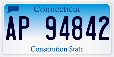 CT license plate AP94842