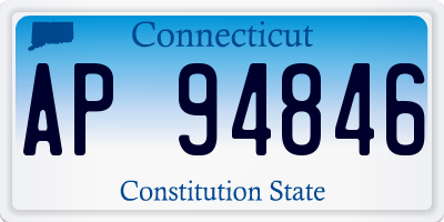 CT license plate AP94846