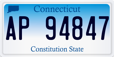 CT license plate AP94847