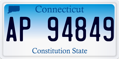 CT license plate AP94849