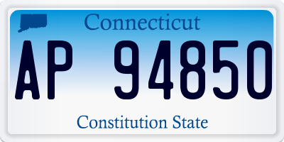 CT license plate AP94850