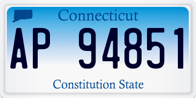 CT license plate AP94851