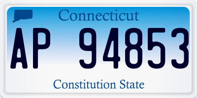 CT license plate AP94853