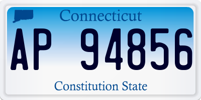 CT license plate AP94856