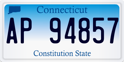 CT license plate AP94857