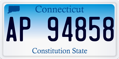 CT license plate AP94858