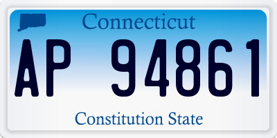 CT license plate AP94861