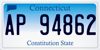 CT license plate AP94862