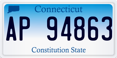 CT license plate AP94863