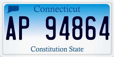 CT license plate AP94864