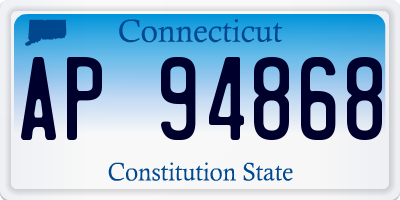 CT license plate AP94868