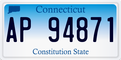 CT license plate AP94871