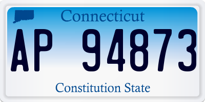 CT license plate AP94873