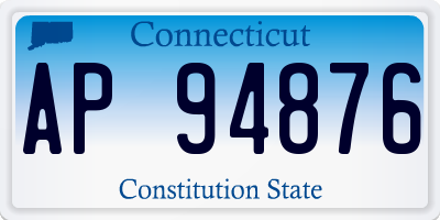 CT license plate AP94876