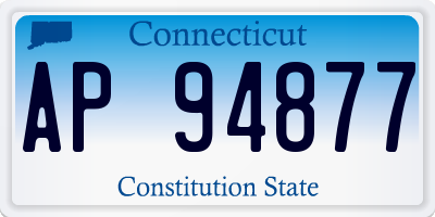 CT license plate AP94877
